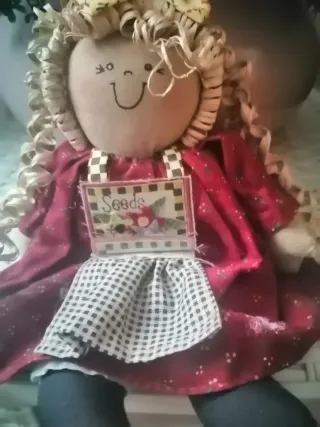 Muñeca de trapo decorativa cocina