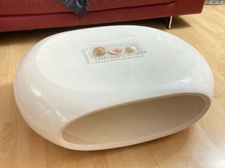 Mesa centro ovalada brillo