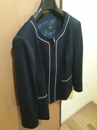 Chaqueta ANTEA Azul con Ribete Blanco