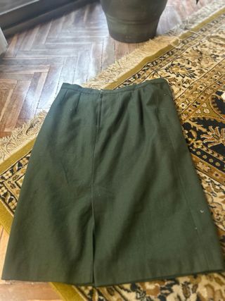 Falda verde de vestir