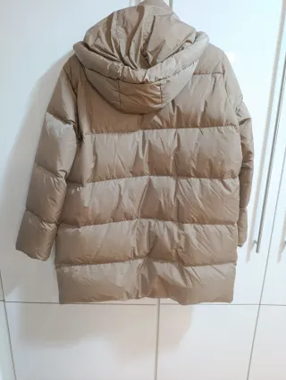 Plumífero Zara Oversize Beige