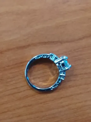 Anillo Plata con Moissanita 1Ct Certificado de aut