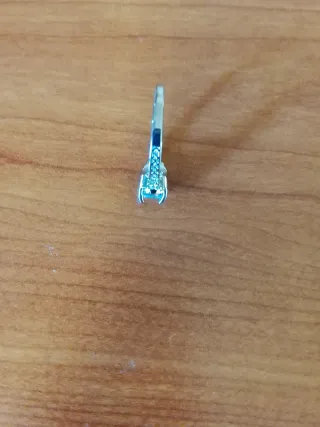 Anillo Plata con Moissanita 1Ct Certificado de aut