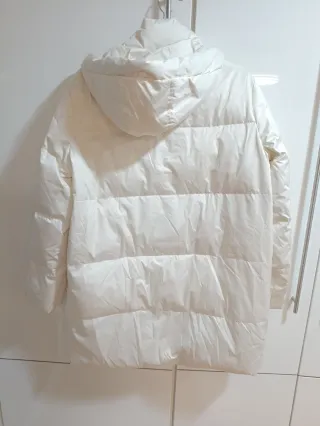 Plumífero Zara Blanco Talla M