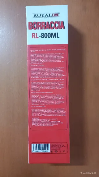 Borraccia Royal RL-800ML Acciaio Inox