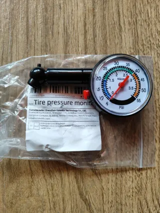 Medidor de presión de neumáticos de bicicleta, etc