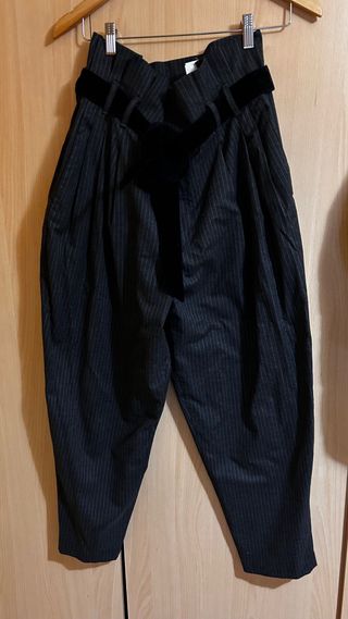 Pantalón Zara Raya Negra Talla M