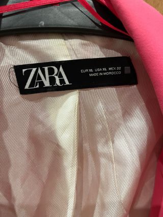 Americana Zara rosa talla única