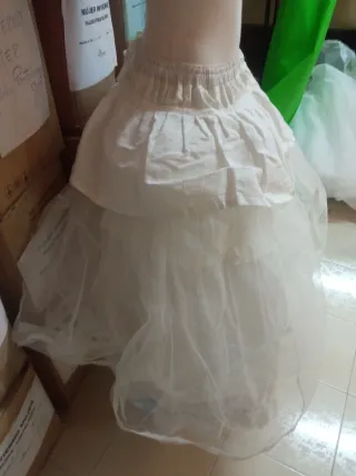 Cancán fallera blanco talla única