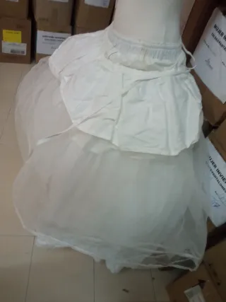 Cancán fallera blanco talla única