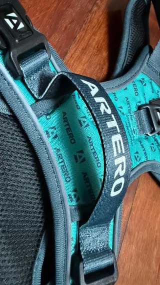 Arnés Artero Talla L Gris y Turquesa