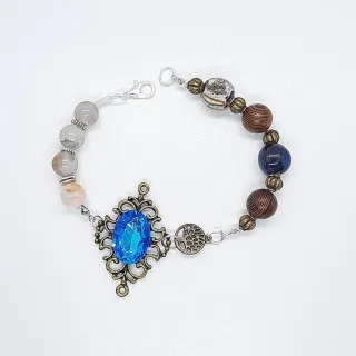 Bracciale artigianale pietra zircone