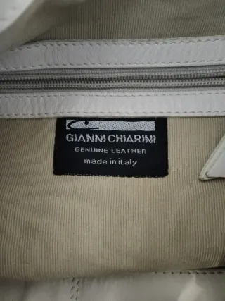Borsa Tote Gianni Chiarini panna vera pelle