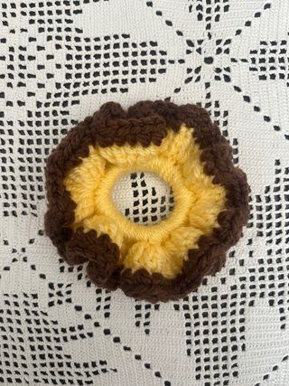 Scrunchies de Croché Feitos à Mão
