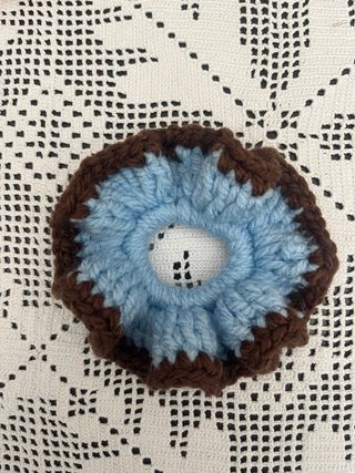 Scrunchies de Croché Feitos à Mão