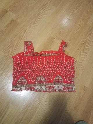 Gonna lunga fantasia rossa