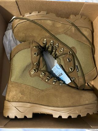 Botas Militares Robusta Marrón y Verde Talla 42