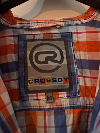 Camisa Crosby cuadros naranja/azul Talla M