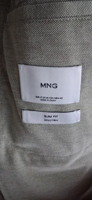 Americana Mango Verde Talla 50