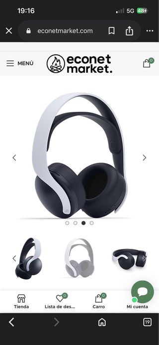 Cascos Sony Negros y Blancos