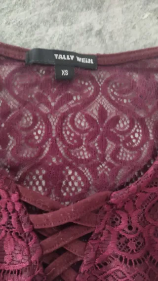 Body donna pizzo viola taglia s