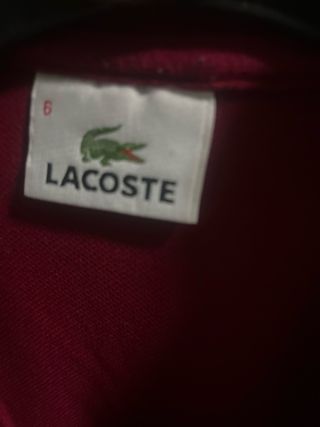 Polo Lacoste Granate Talla xxl