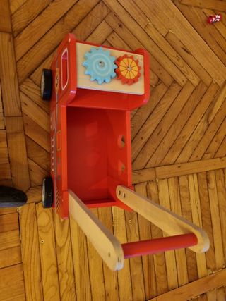 Andador camión bomberos madera