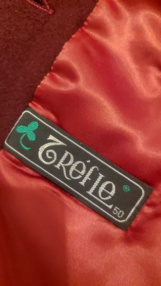 Abrigo oversize granate