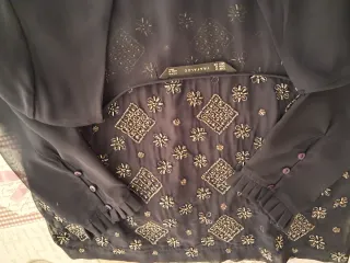 Vestido Zara azul marino,Talla M.