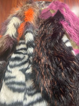 Abrigo Custo pelo multicolor .