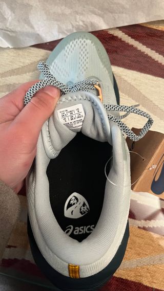Zapatillas Running Asics Gris Naranja