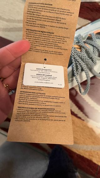 Zapatillas Running Asics Gris Naranja