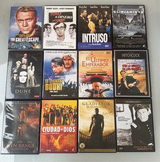Lote 55 DVDs Variados (todo 30€, cada uno 0,7€)