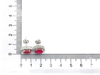 pendientes plata 925mm con piedra con circonita