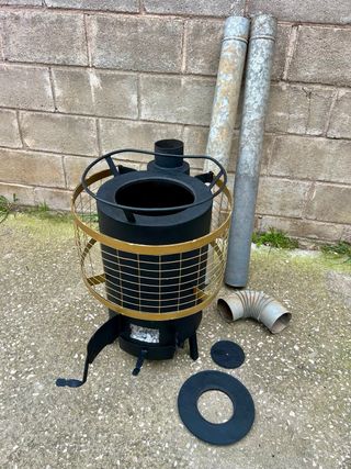 ESTUFA DE LEÑA DE HIERRO