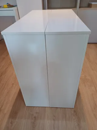 Mesa de comedor blanca extensible