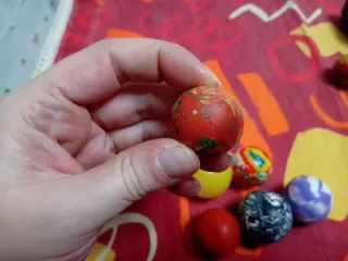 Palline rimbalzanti anni 90 - 8 pezzi