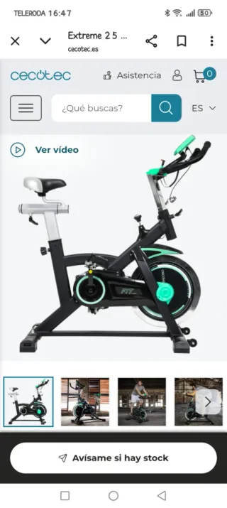 Bicicleta de Spinning Cecotec