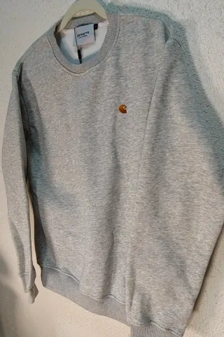 Jersey Carhartt Gris Cuello Redondo