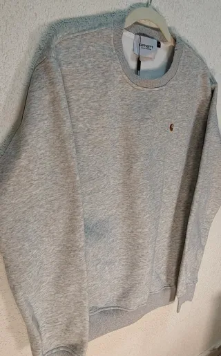 Jersey Carhartt Gris Cuello Redondo