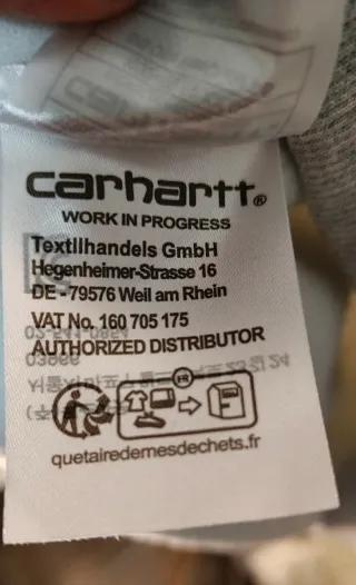 Jersey Carhartt Gris Cuello Redondo