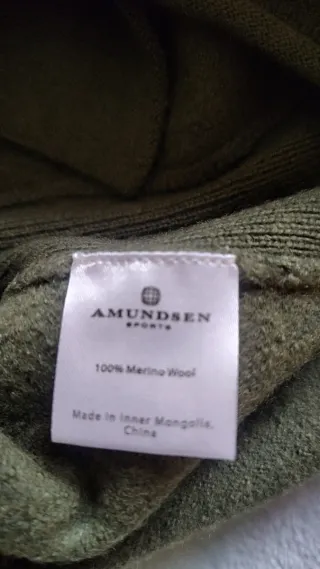 Chaleco Amundsen Lana Merino Talla L Verde