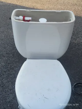 Inodoro y Cisterna Blanco