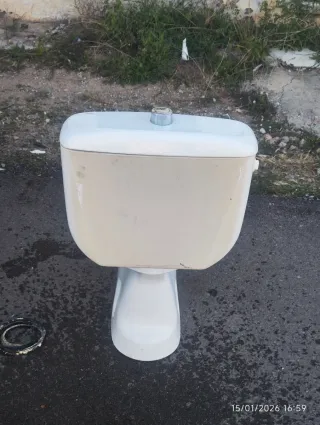 Inodoro y Cisterna Blanco