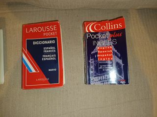 Lote 3 diccionarios español inglés y francés