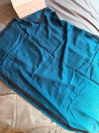 Bufanda FDC azul y turquesa