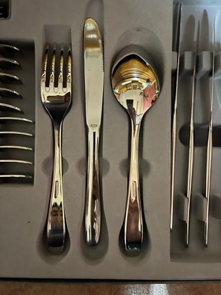 Cubertería Cunill 24 piezas Plata