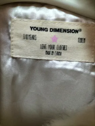 Abrigo Chaquetón niña beige/ Talla 7_8.