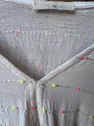 Vestido túnica veraniego beige multicolor