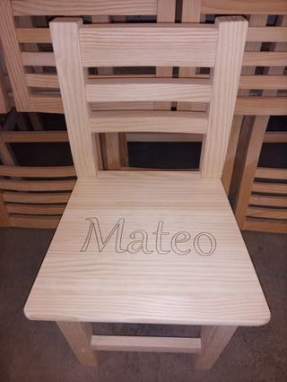 Sillas de madera para niños niñas. Regalo original